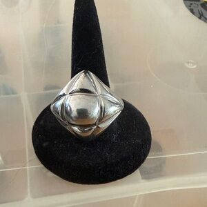 Sterling Silver Geometric Women's Ring
